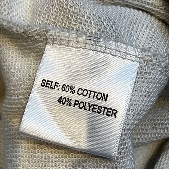 ANTHROPOLOGIE JANE & Delancey Slouchy Oversized French Terry Hoody Vest NWT - Picture 5 of 5